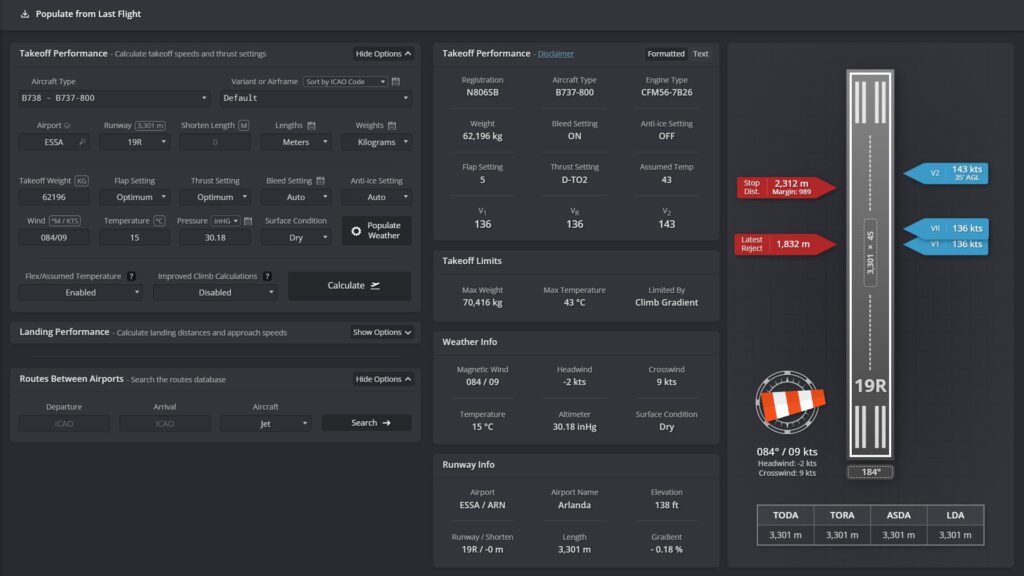 SimBrief Introduces Take Off And Landing Performance Calculators FSNews