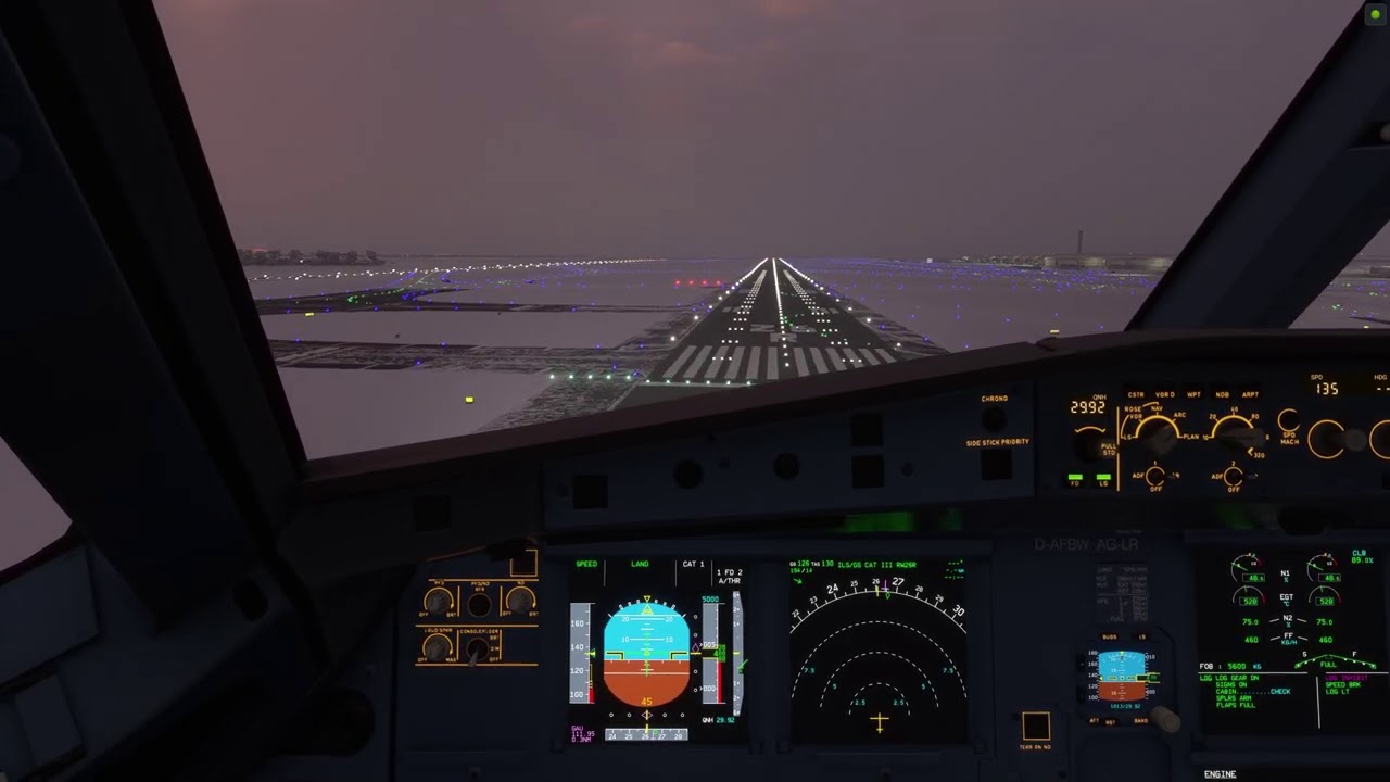 FBW A32NX | Autoland Progress Internal - LFPG