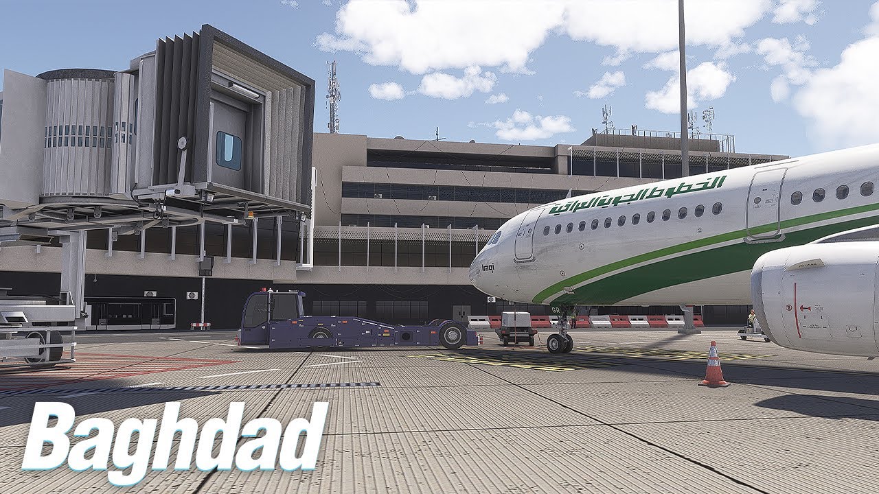 MSFS2024 Baghdad ORBI Azrsim preview/walkaround with Hues by Horizon Iraqi Airways livery