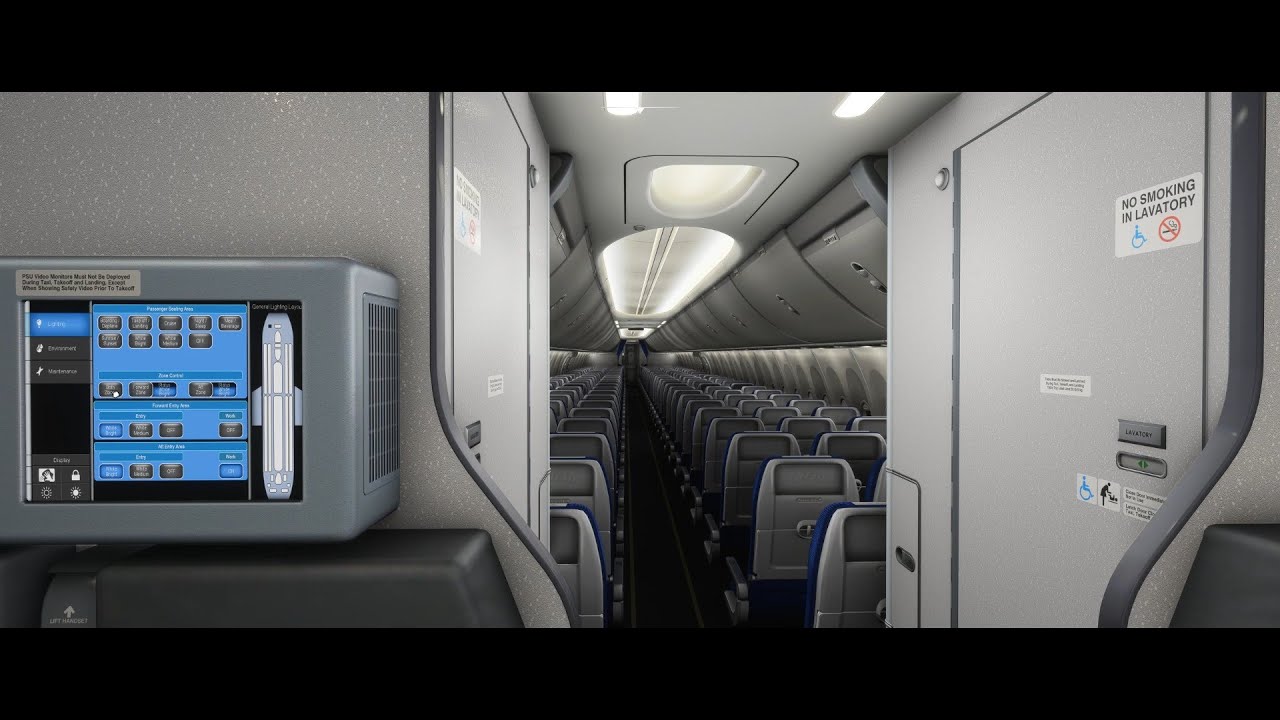 iFly MAX8 for MSFS Cabin Lights