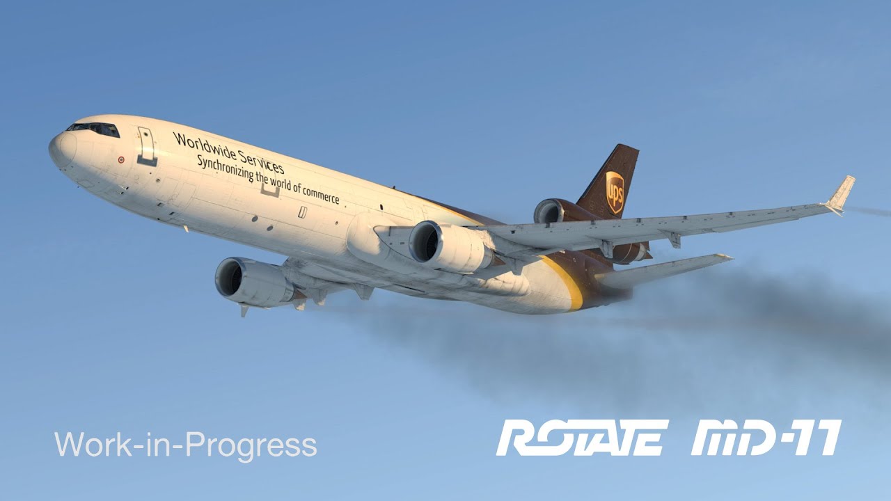 Rotate MD-11 for X-Plane. First WIP video.