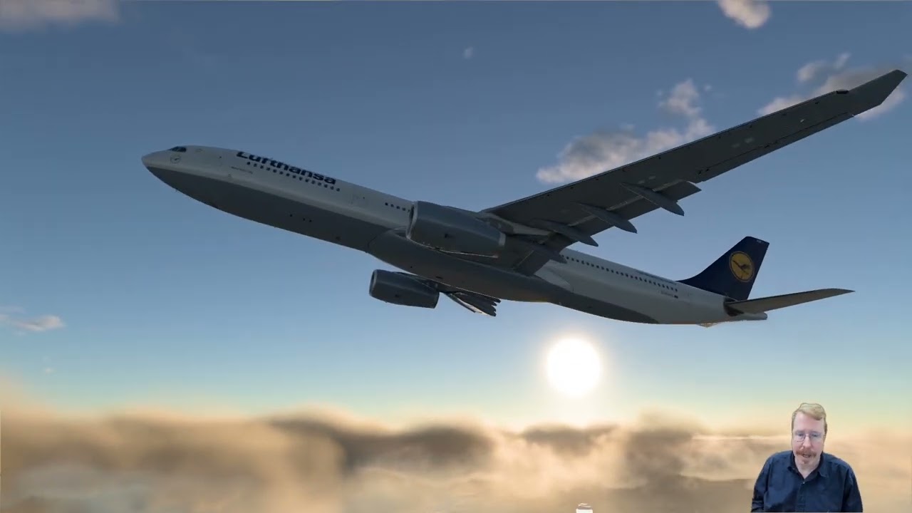 Snow and Ice and A330 in Early X-Plane 12 Alpha
