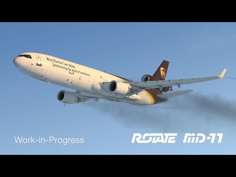 Rotate MD-11 for X-Plane. First WIP video.