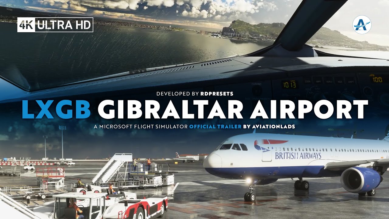 RDPresets - Gibraltar Airport | Microsoft Flight Simulator [Official Trailer]