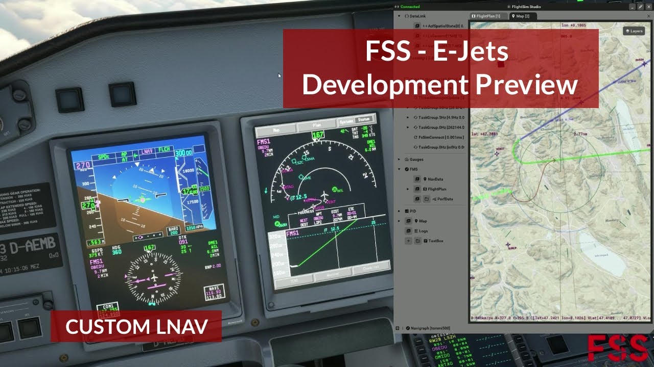 FSS E-Jets - Custom LNAV showcase