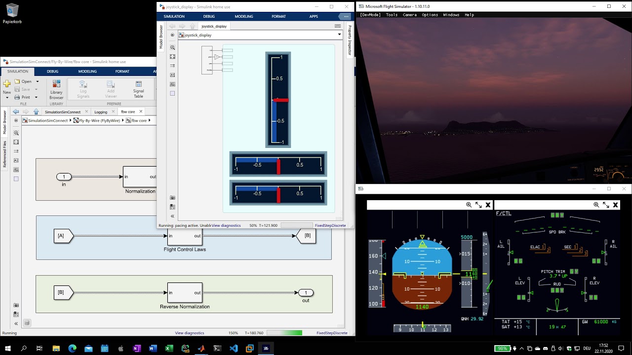 Airbus FBW 2020-11-22 Landing Challenge Gibraltar