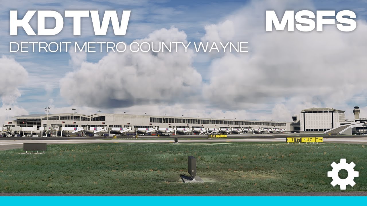 iniBuilds Detroit Metro Wayne County (KDTW) for Microsoft Flight Simulator
