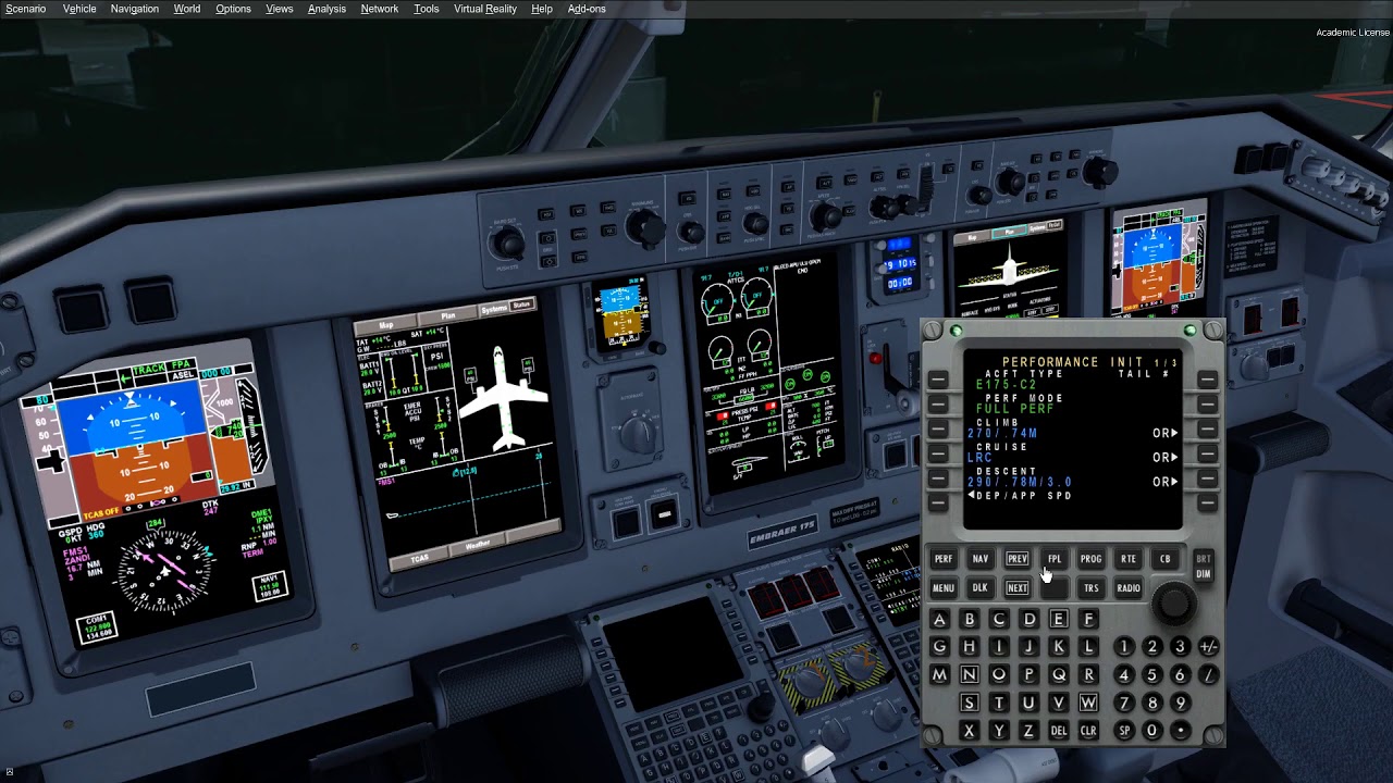 FEELTHERE EMBRAER EMB FOR P3D4 FLIGHT SIMULATOR MCDU INIT