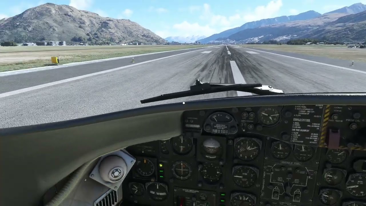 MSFS Caribou - Takeoff (Cockpit POV)