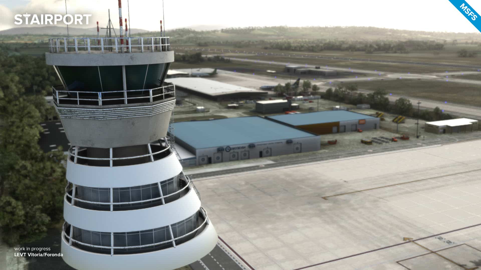 Stairport Sceneries Previews Vitoria Airport for MSFS - LatinVFR, Microsoft Flight Simulator