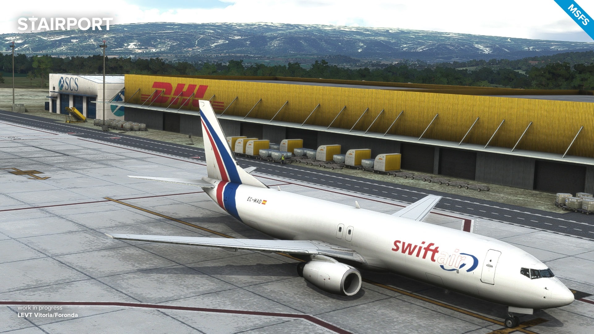 Stairport Sceneries Previews Vitoria Airport for MSFS - LatinVFR, Microsoft Flight Simulator