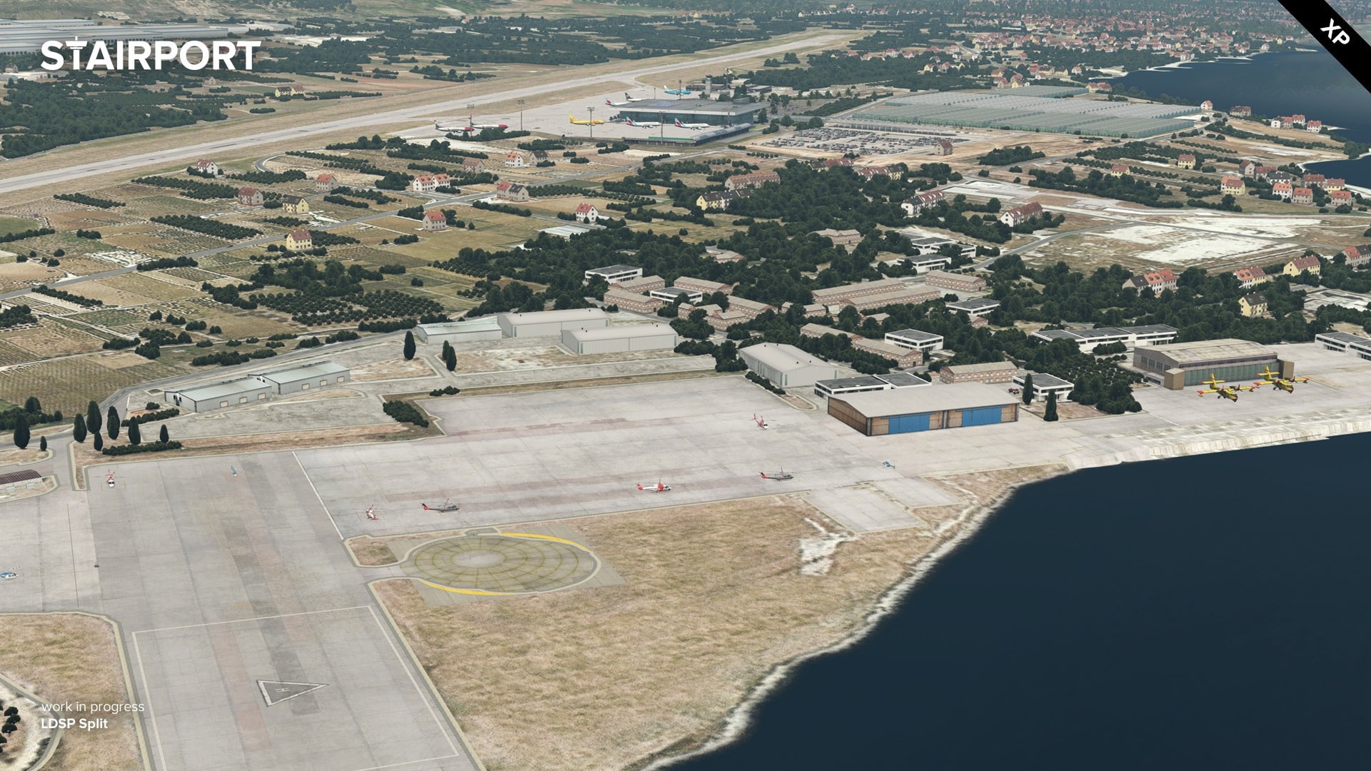 Stairport Sceneries Previews Split Airport for X-Plane 11 - Stairport Sceneries, X-Plane