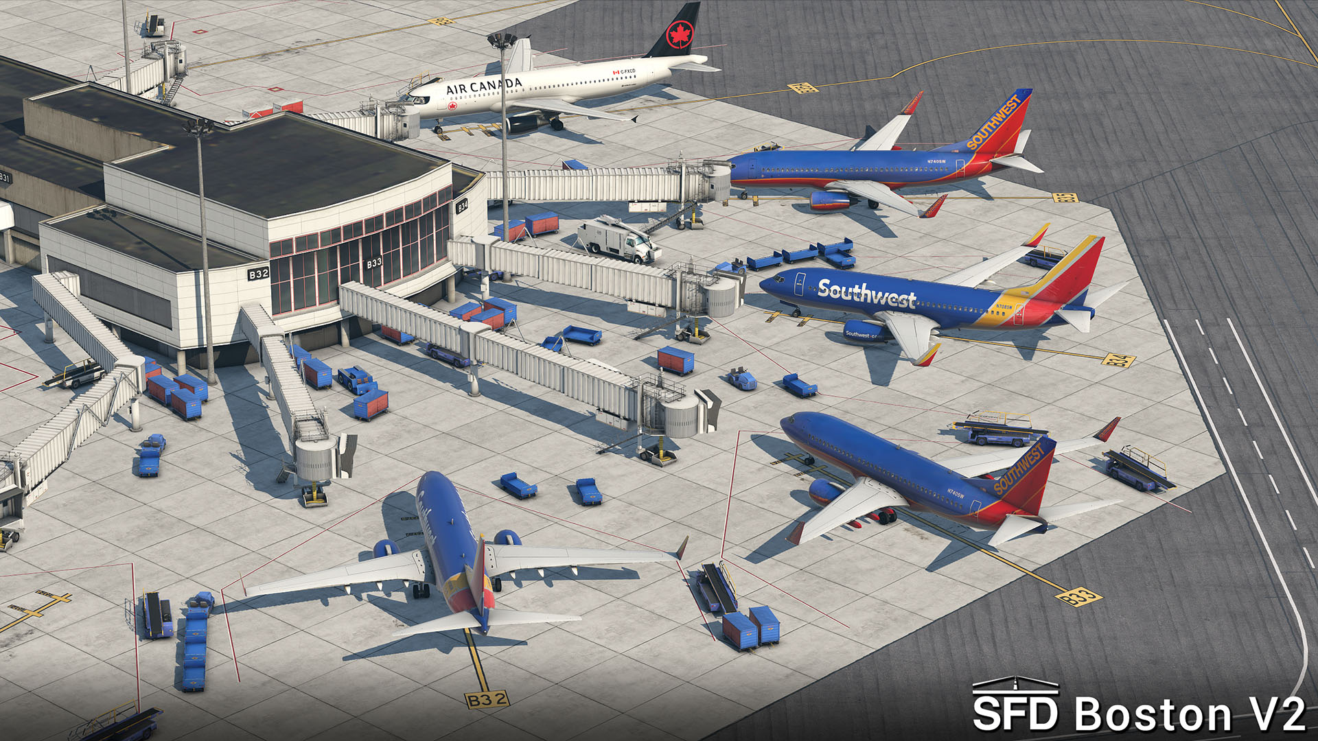 ShortFinal Design Releases Freeware Boston Airport v2 (XP11) - ShortFinal Design, X-Plane