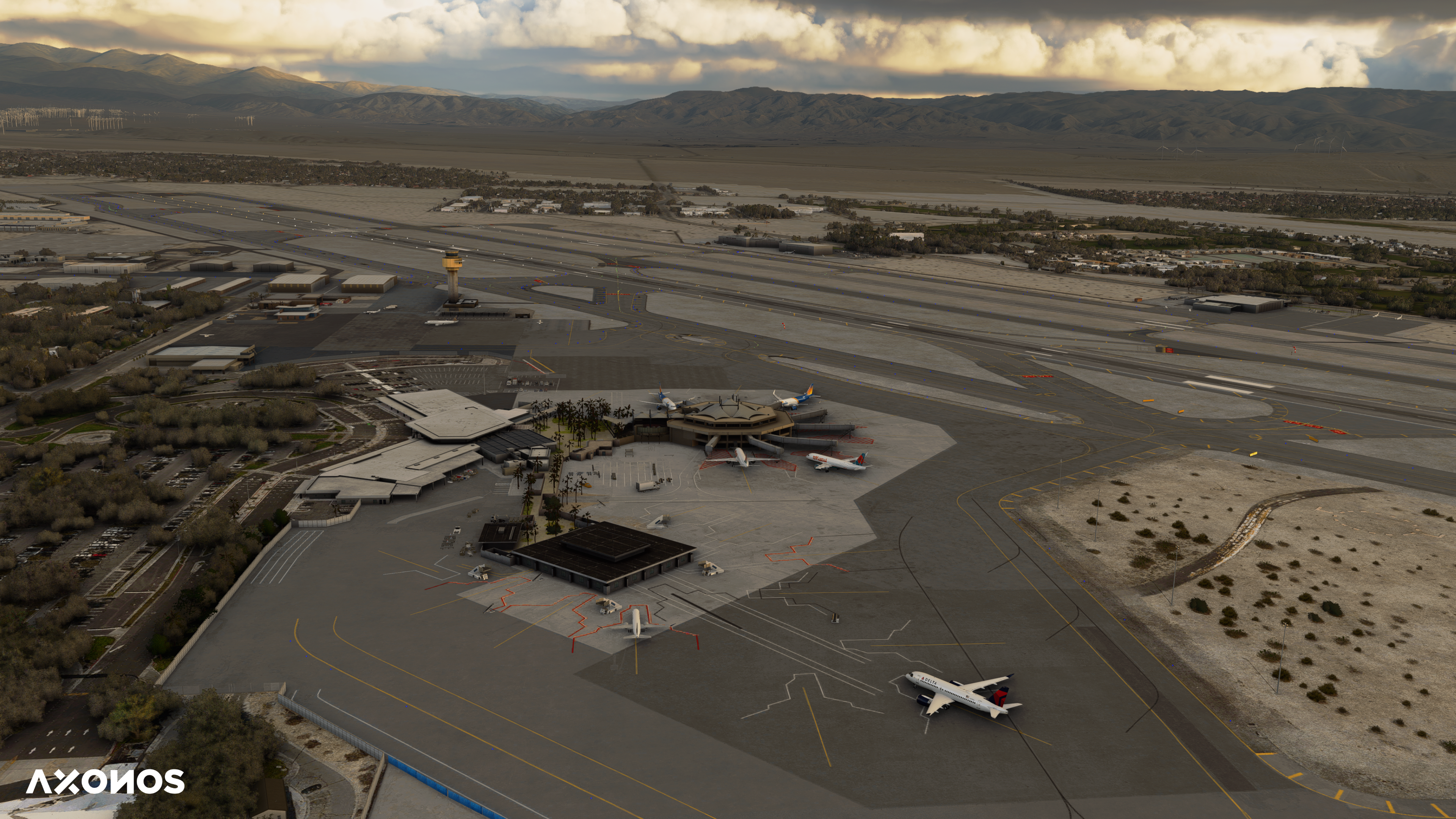 Axonos Confirms Palm Springs Release Date - Axonos, Microsoft Flight Simulator