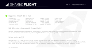 Shared Flight Details Supported Aircraft in Beta Thumbnail