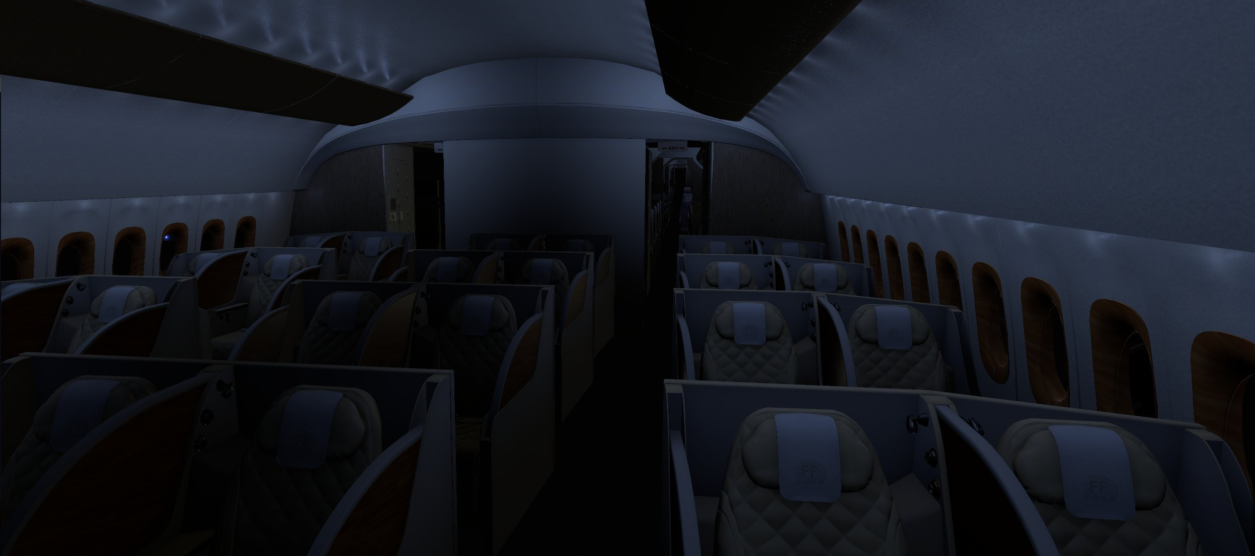 FlightFactor Previews 777v2 Cabin - X-Plane, FlightFactor