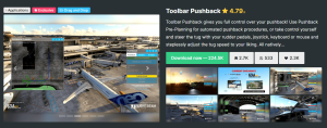 Toolbar Pushback: Freeware Pushback for MSFS Thumbnail