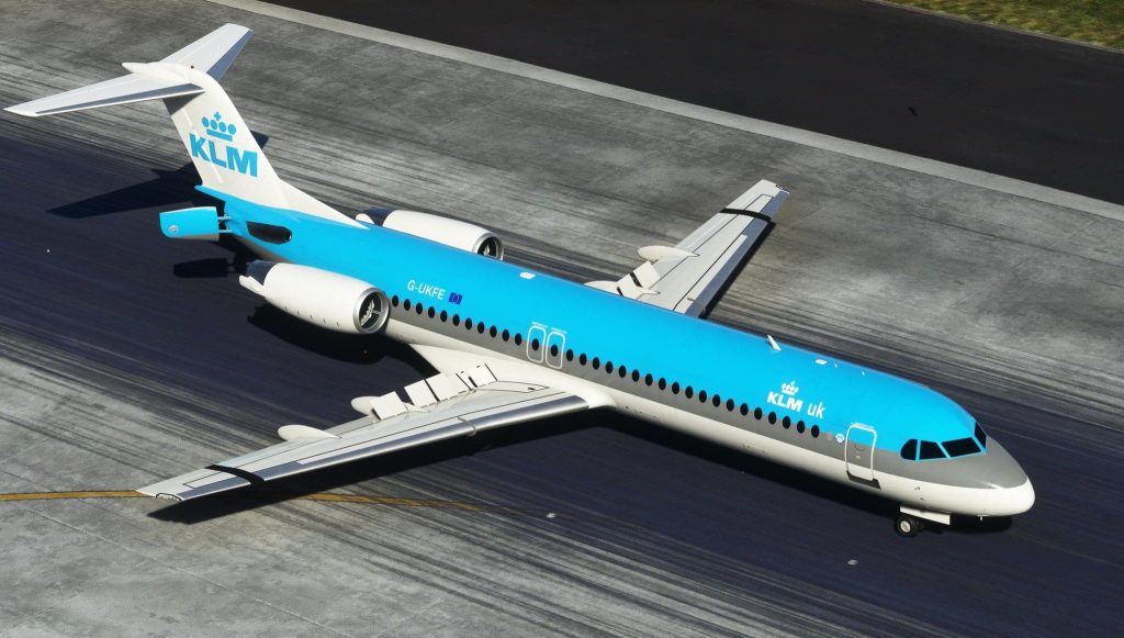 Just Flight Announces Fokker 100 for MSFS - Just Flight, Microsoft Flight Simulator