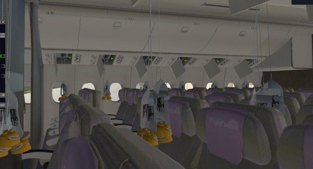 FlightFactor Previews 777v2 Cabin Features - X-Plane, FlightFactor