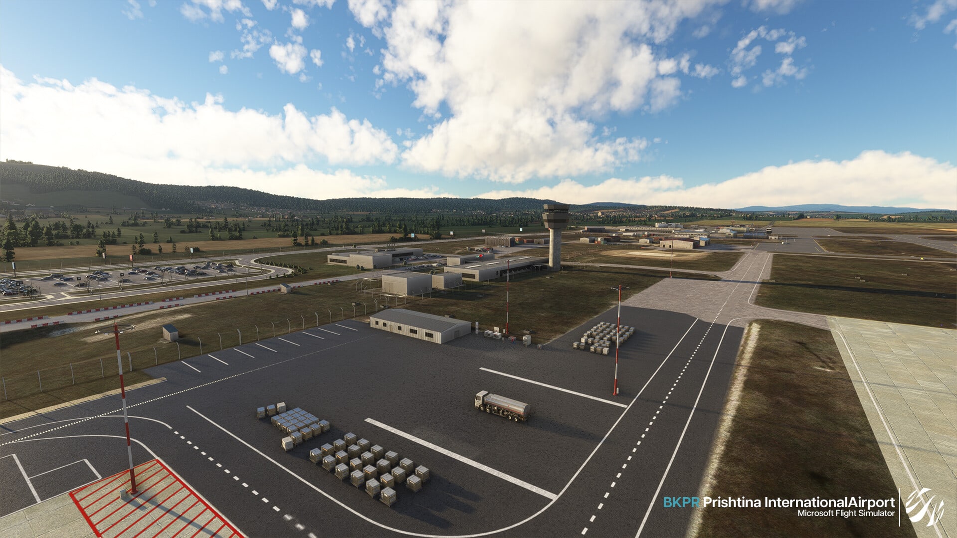 M'M Simulations Released Prishtina Airport for MSFS - Microsoft Flight Simulator, Miltech Simulations, Orbx