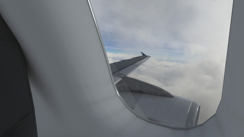 LVFR A319 Wing View