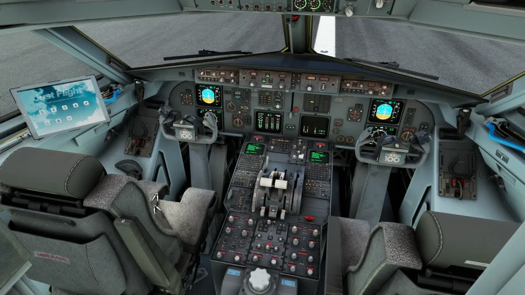 Just Flight Releases First Dev Update on Fokker 70 & 100 for MSFS - Just Flight, Microsoft Flight Simulator