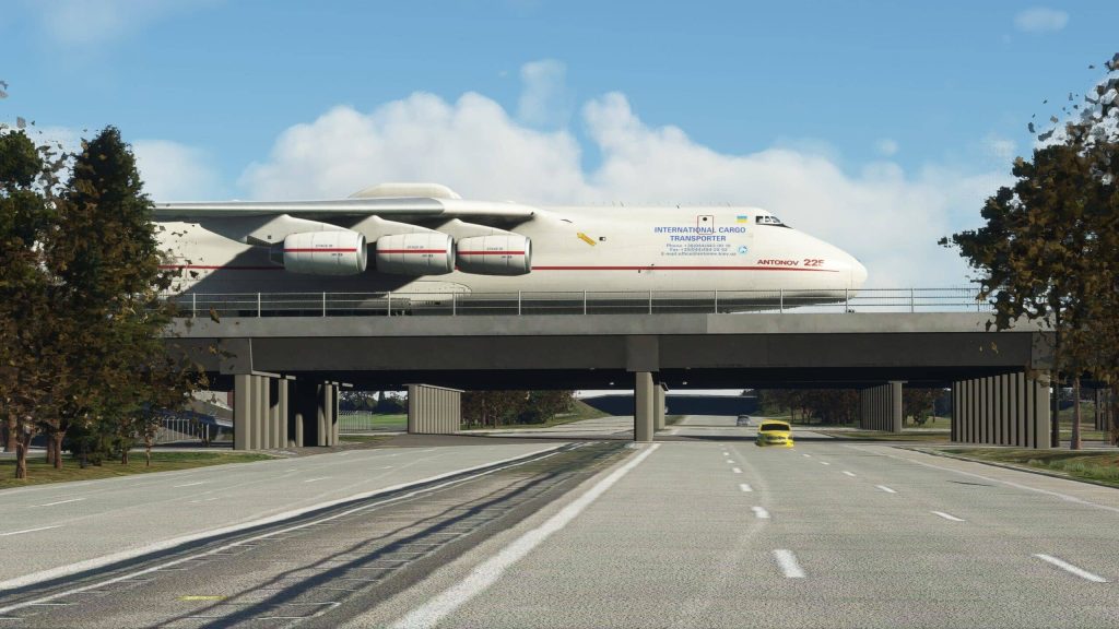 An-225 MSFS bridge crossing
