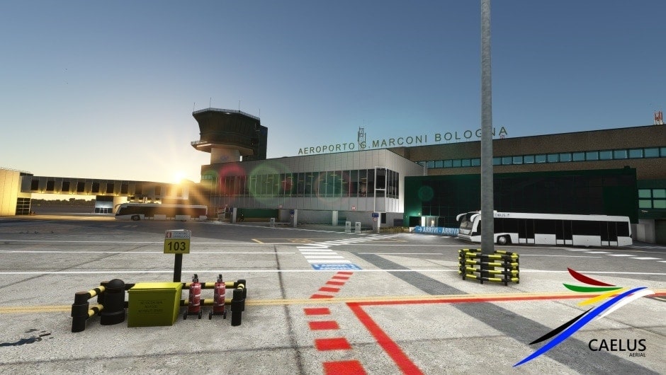 Caelus Aerial Releases Bologna Airport for MSFS - FSExpo 2023, Microsoft Flight Simulator, SoFly