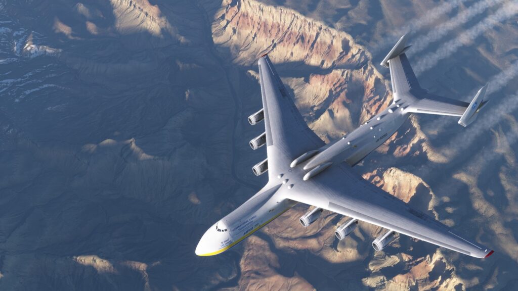 An-225 overflying the Grand Canyon MSFS