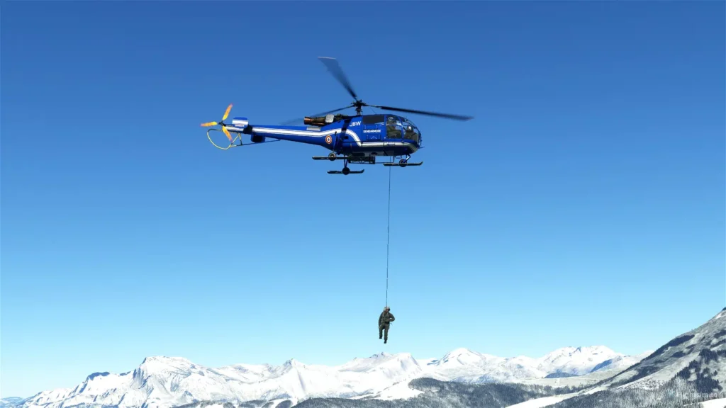 Alouette III for MSFS search and rescue version