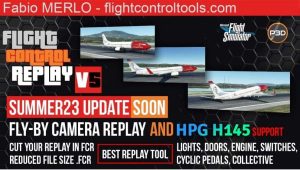 FlightControlReplay Adds MSFS Fly-By Camera Support and More Thumbnail