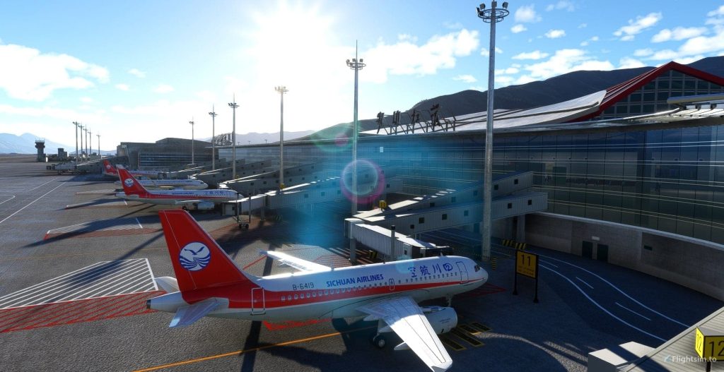 SamScene3D Releases Unique New Lhasa Gonggar Airport for MSFS - Microsoft Flight Simulator, SamScene3D