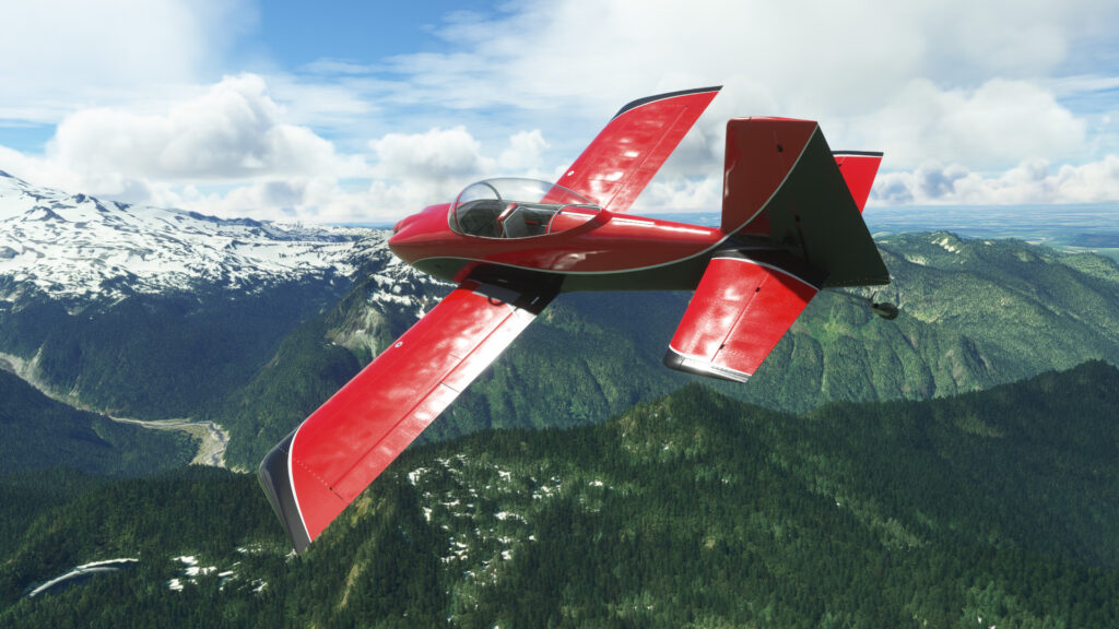 A rendition of the Van's RV-8 by SimWorks Studios for Microsoft Flight Simulator.