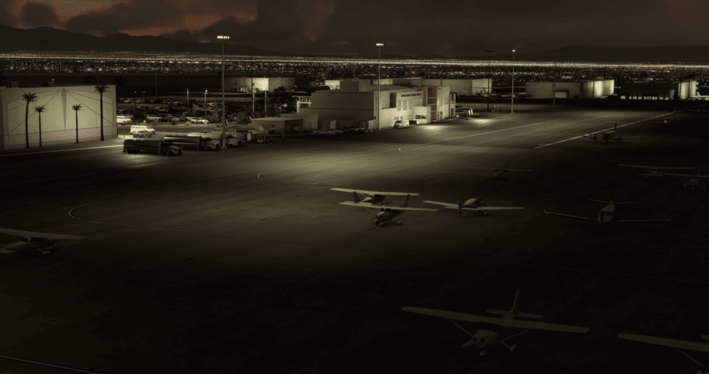 UK2000 Henderson Executive airport: Night