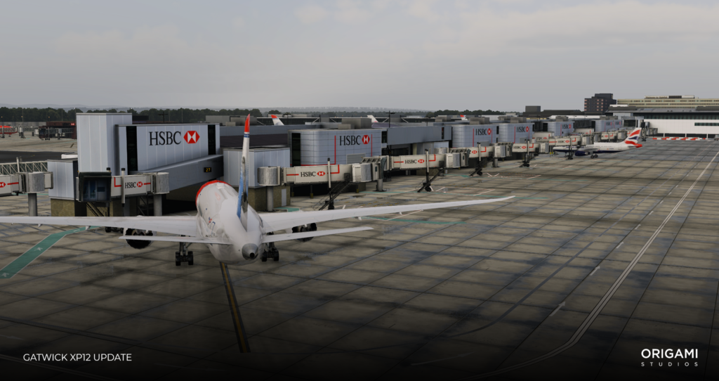 Origami Releases New Gatwick Airport Update for X-Plane 12 - Origami Studios