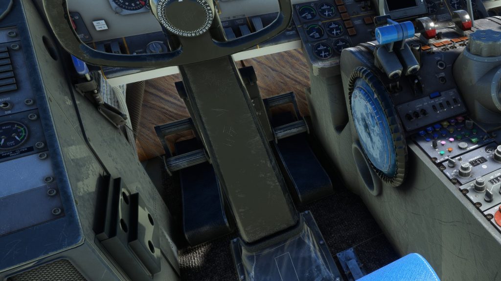 MSFS fokker F28 Just flight cockpit textures