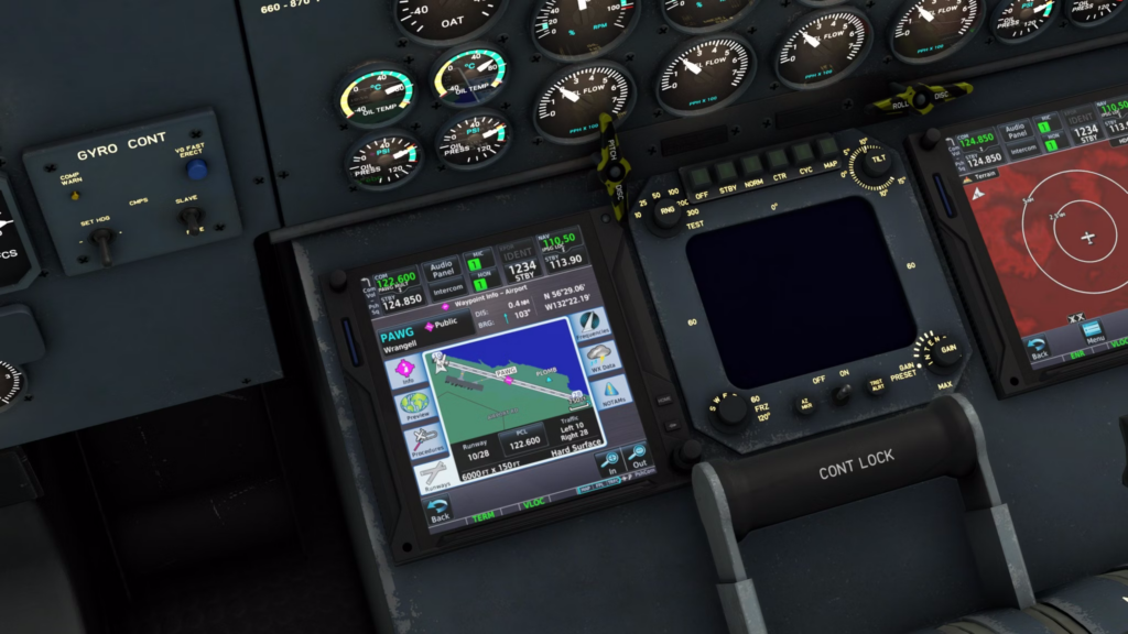 PILOT'S dash 7 for MSFS with two GTN 750 avionics