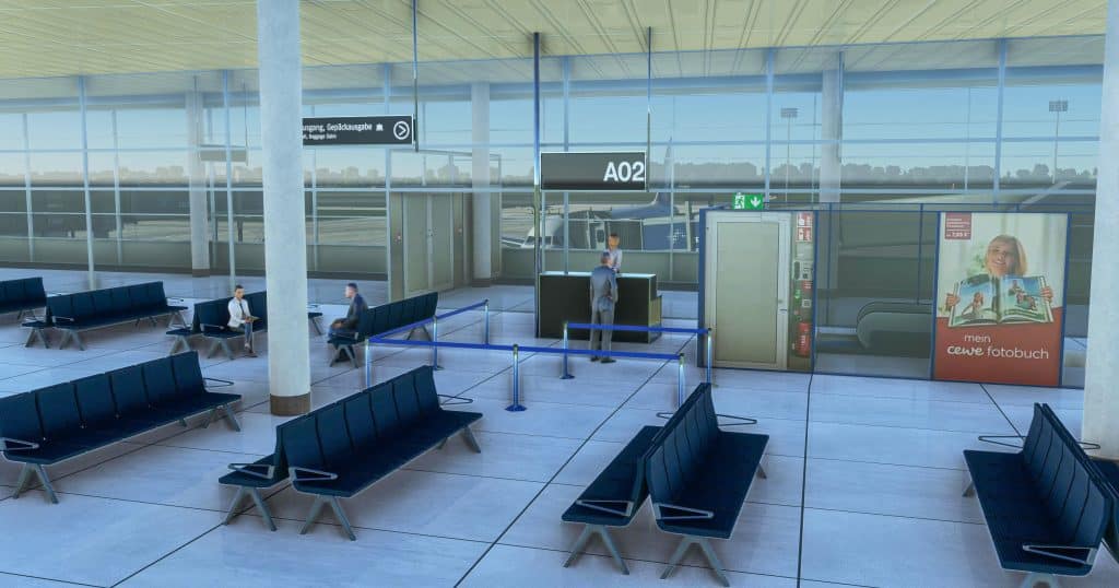 Interior model of Bremen Airport's terminal for Microsoft Flight Simulator by BEAUTIFUL MODEL of the WORLD.