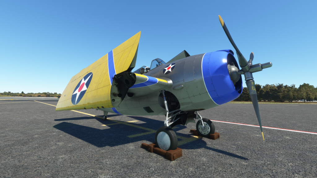 The Carrier-based Fighter Aircraft, the F4F-4 Wildcat Takes Off - F4F-4 Wildcat, GotFriends, Microsoft Flight Simulator