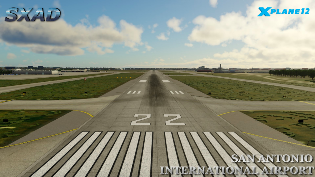 Without any prior announcement of the development, SXAirportDesign (SXAD) has suddenly released a detailed rendition of San Antonio International Airport (KSAT) for X-Plane 12.