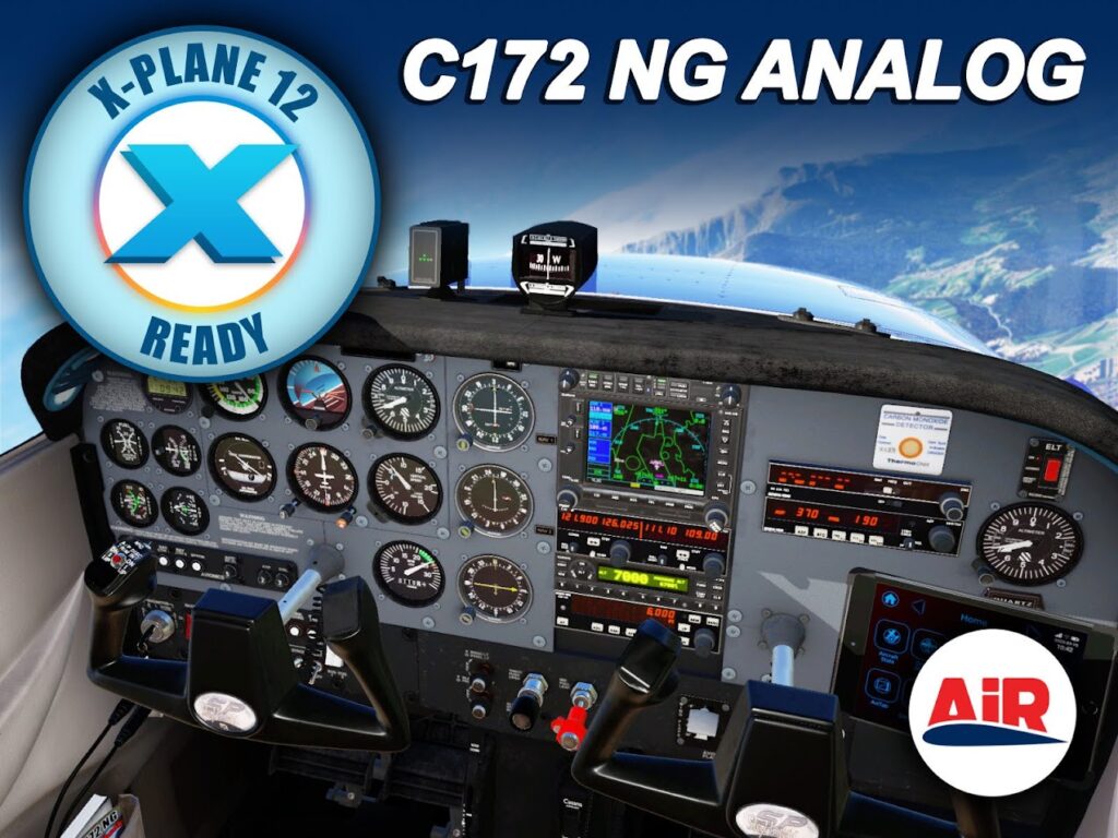 Airfoillabs Releases Cessna C172 NG Analog For X-Plane - FSNews