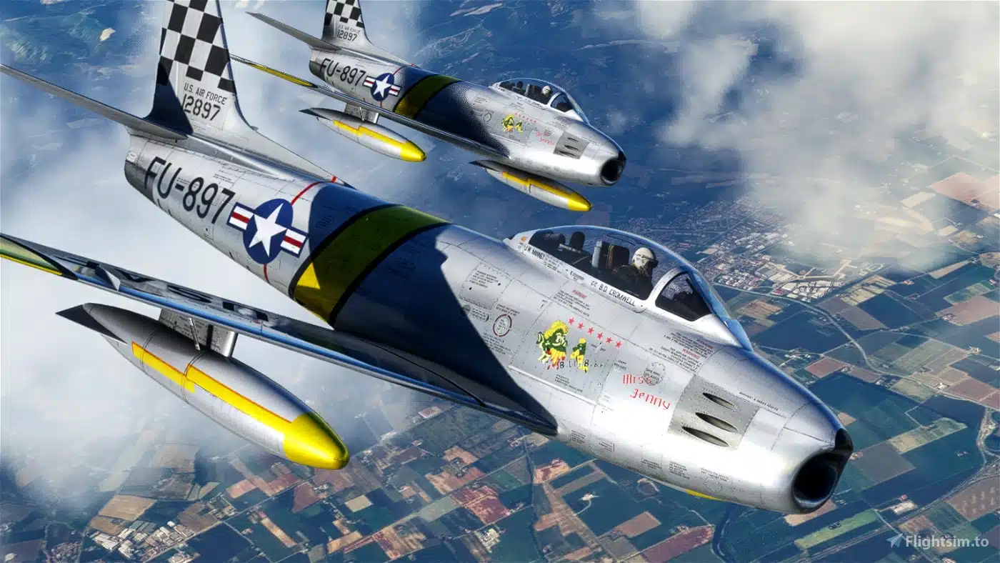 Converted Milviz F-86 Sabre Available In MSFS - FSNews