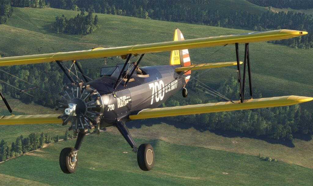 Boeing Stearman for MSFS.