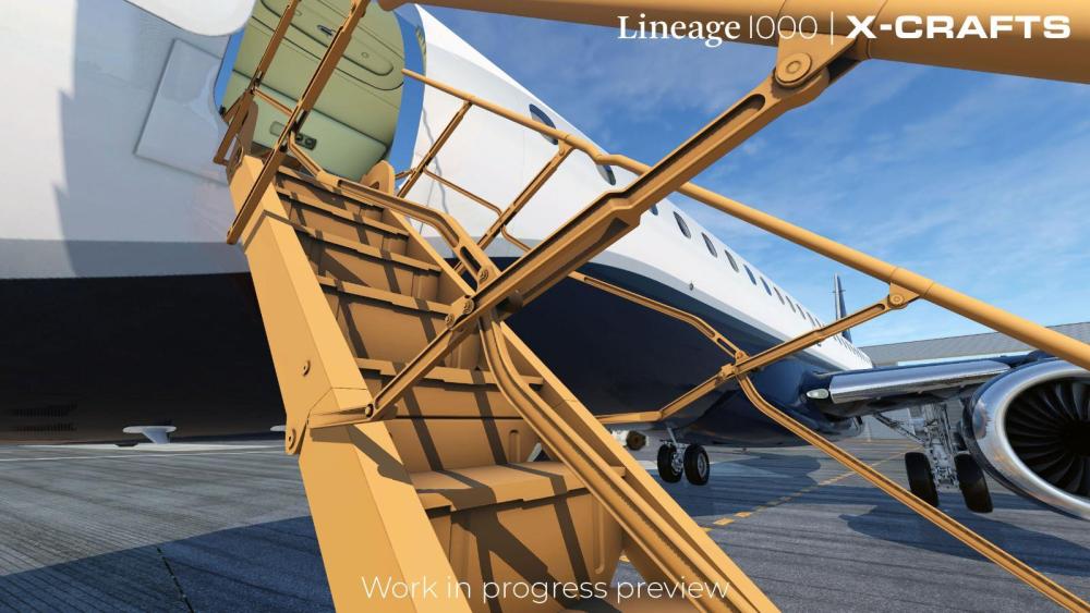 X-Crafts Shows Embraer Lineage 1000 for X-Plane in Latest Previews - X-Crafts